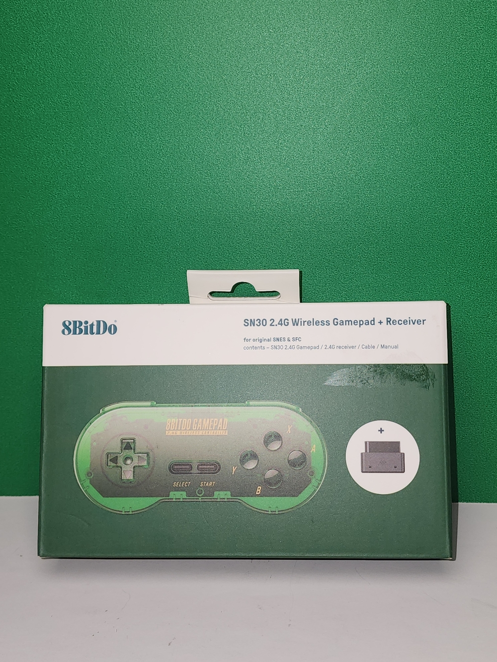 8BitDo SN30 2.4G Wireless Gamepad + Receiver - Green
